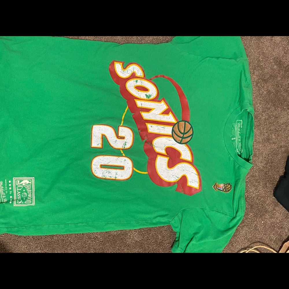 Gary Payton Mitchell & Ness NBA finals shirt